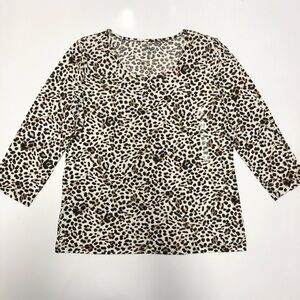 Jones New York 3/4 sleeve scoop neck blouse size PXL